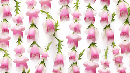 Digitalis flower patterned backgroundの素材