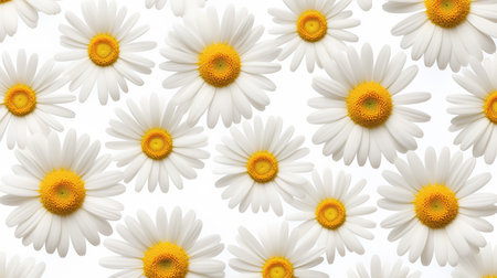 Daisy flower patterned backgroundの素材