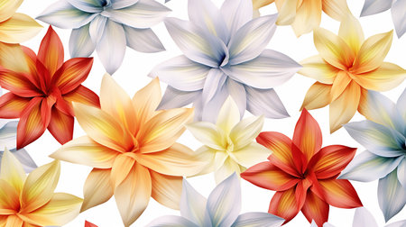 Harlequin flower patterned backgroundの素材