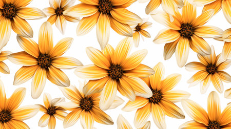 Gazania flower patterned backgroundの素材