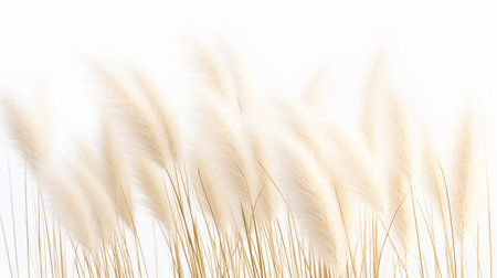 Feather Reed Grass flower patterned backgroundの素材