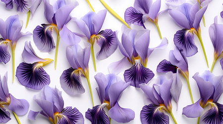 Iris flower patterned backgroundの素材