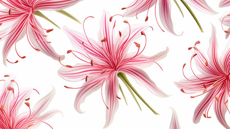 Spider Lily flower patterned backgroundの素材