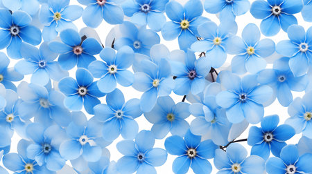 Forget-Me-Not flower patterned backgroundの素材