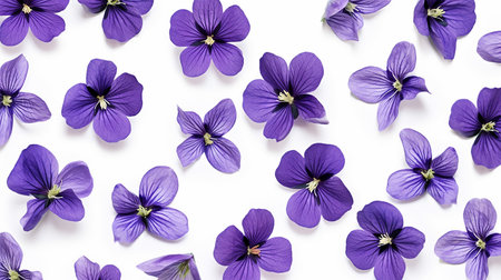 Violet flower patterned backgroundの素材