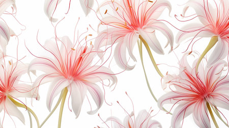Spider Lily flower patterned backgroundの素材