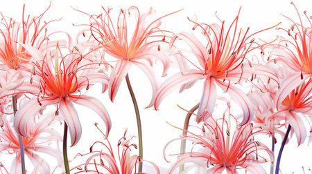Spider Lily flower patterned backgroundの素材