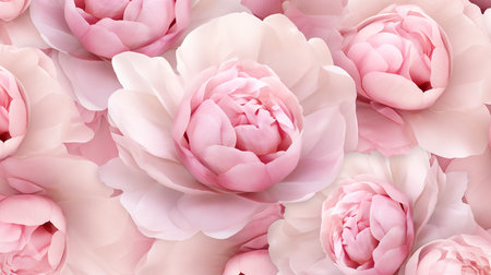 Peony flower patterned backgroundの素材