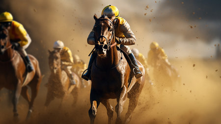 Horse racing's photoの素材