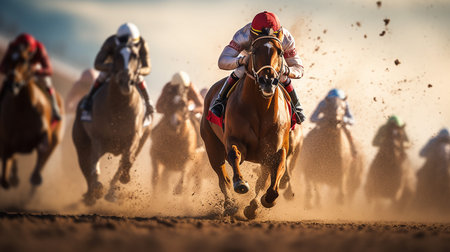Horse racing's photoの素材