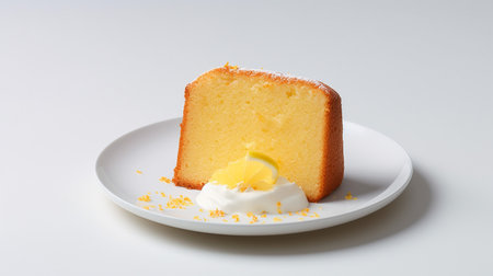 Photo of yellow sponge cakeの素材
