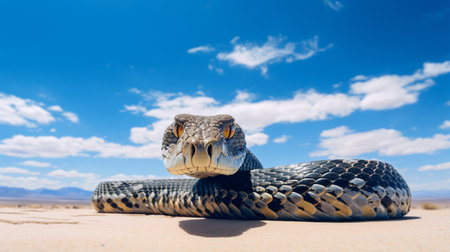 Photo of a Cobra under Blue Skyの素材