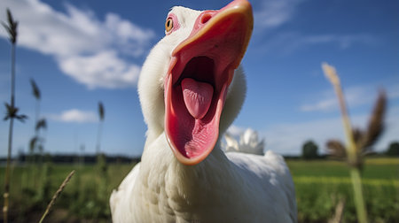 Photo of a Muscovy Duck in the Farmlandの素材