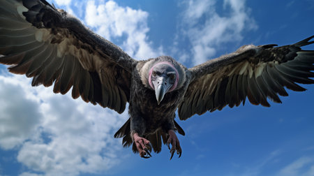 Photo of a Vulture under Blue Skyの素材