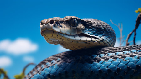 Photo of a Viper under Blue Skyの素材