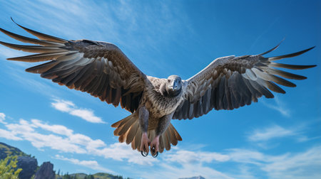 Photo of a Vulture under Blue Skyの素材