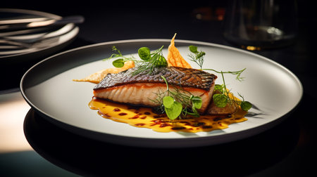 Photo of Makdous as a dish in a high-end restaurantの素材