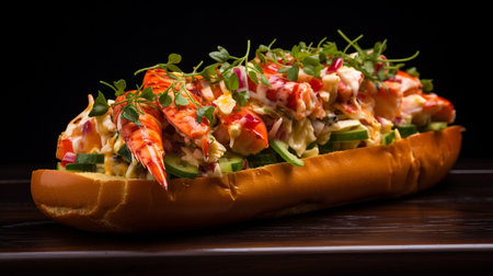Photo of Lobster Rolls as a dish in a high-end restaurantの素材