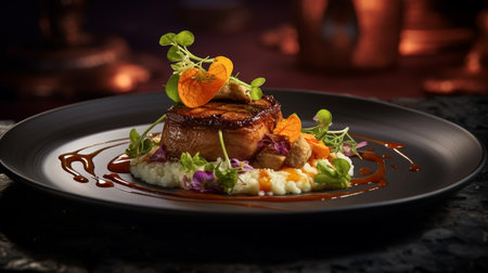 Photo of Maqluba as a dish in a high-end restaurantの素材