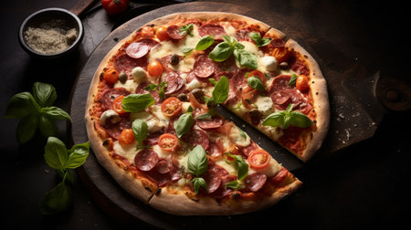 Photo of Pizza as a dish in a high-end restaurant