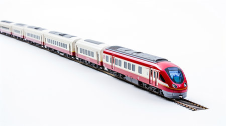 Displaying a 3D miniature Commuter Trainの素材