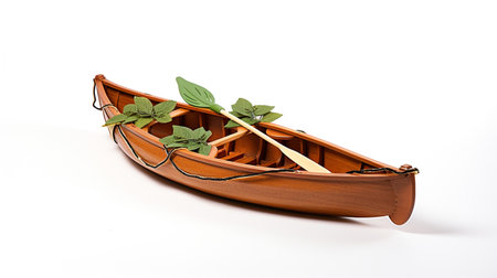 Displaying a 3D miniature Canoeの素材