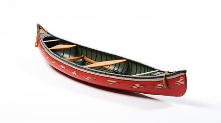 Displaying a 3D miniature Canoeの素材