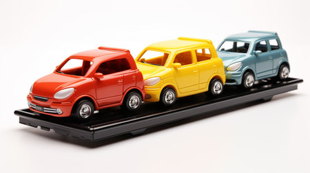 Displaying a 3D miniature Car Carrierの素材