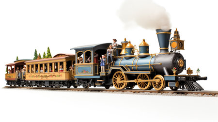 Displaying a 3D miniature Trainの素材