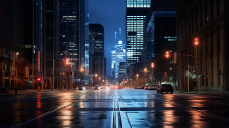 Night view of 120 Collins Streetの素材