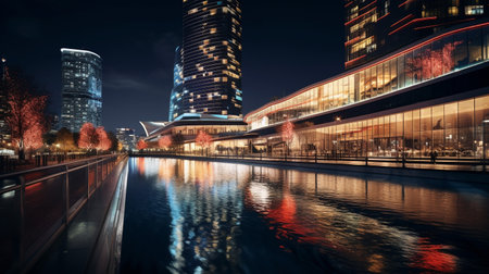 Night view of Crown Sydneyの素材
