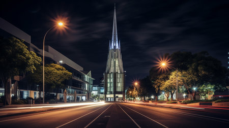 Night view of Perth Bell Towerの素材