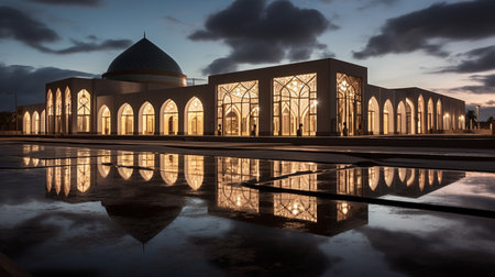 Night view of Sankore Madrasahの素材