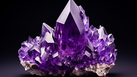 Photo of Amethyst isolated on white backgroundの素材