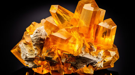 Photo of Citrine isolated on white backgroundの素材
