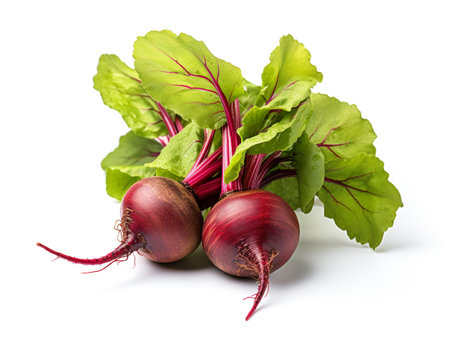 Photo of Beet isolated on white backgroundの素材