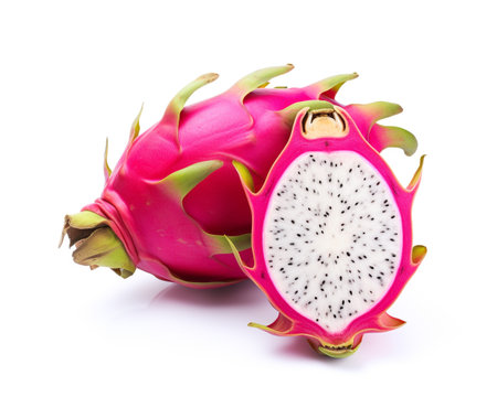 Photo of Dragon fruit isolated on white backgroundの素材