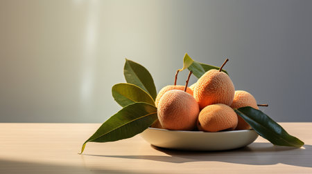 Photo of Cempedak on a minimalist tableの素材