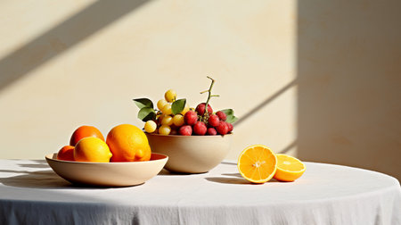 Photo of Canistle on a minimalist tableの素材