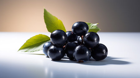 Photo of Jabuticaba on a minimalist tableの素材