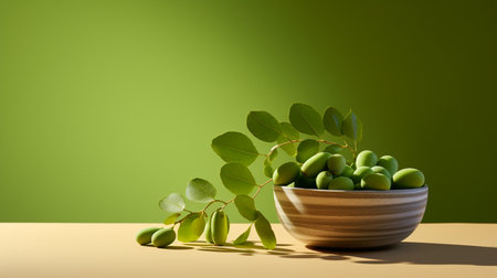 Photo of Moringa on a minimalist tableの素材