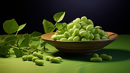 Photo of Moringa on a minimalist tableの素材
