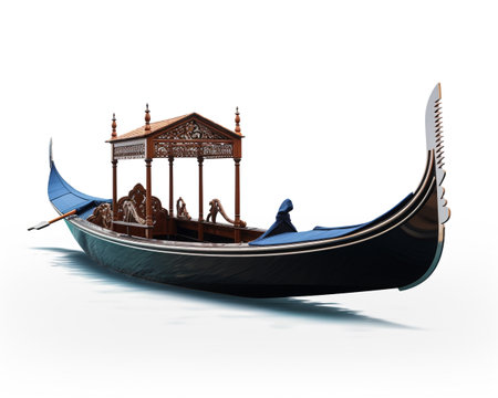 Gondola on white backgroundの素材