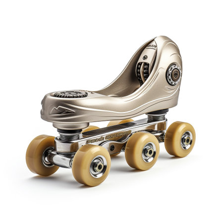 Roller Skates on white backgroundの素材