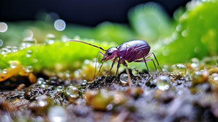 Photo of Aphid on a groundの素材
