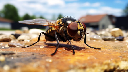 Photo of Fly on a groundの素材