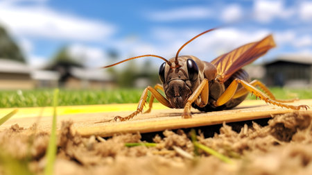 Photo of Cricket on a groundの素材