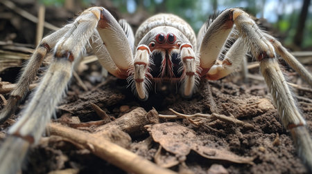 Photo of Goliath Bird-Eating Spider on a groundの素材