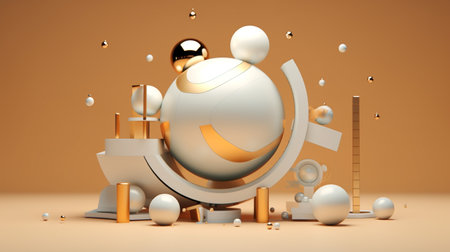 3d illustration new year eveの素材