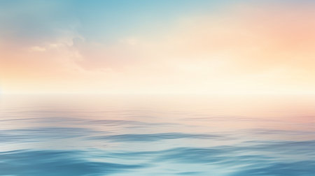A blurred background featuring Dreamy Blurred Ocean, creating a dreamy and calming atmosphereの素材